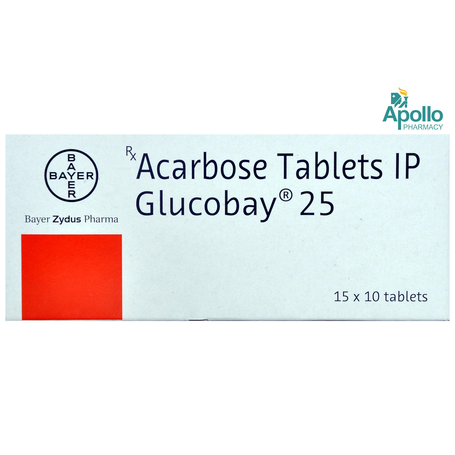 Buy Glucobay 25 Tablet 10's Online