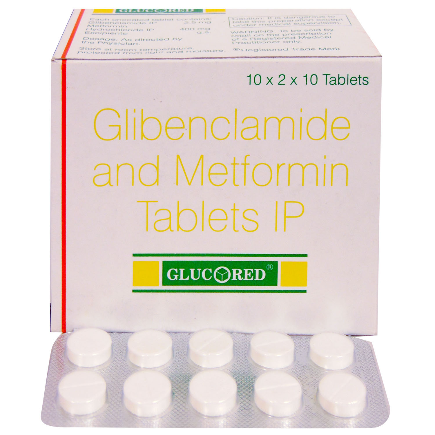 Glucored Tablet 10's, Pack of 10 TABLETS Glucored Tablet 10's, Pack of 10 TABLETS
