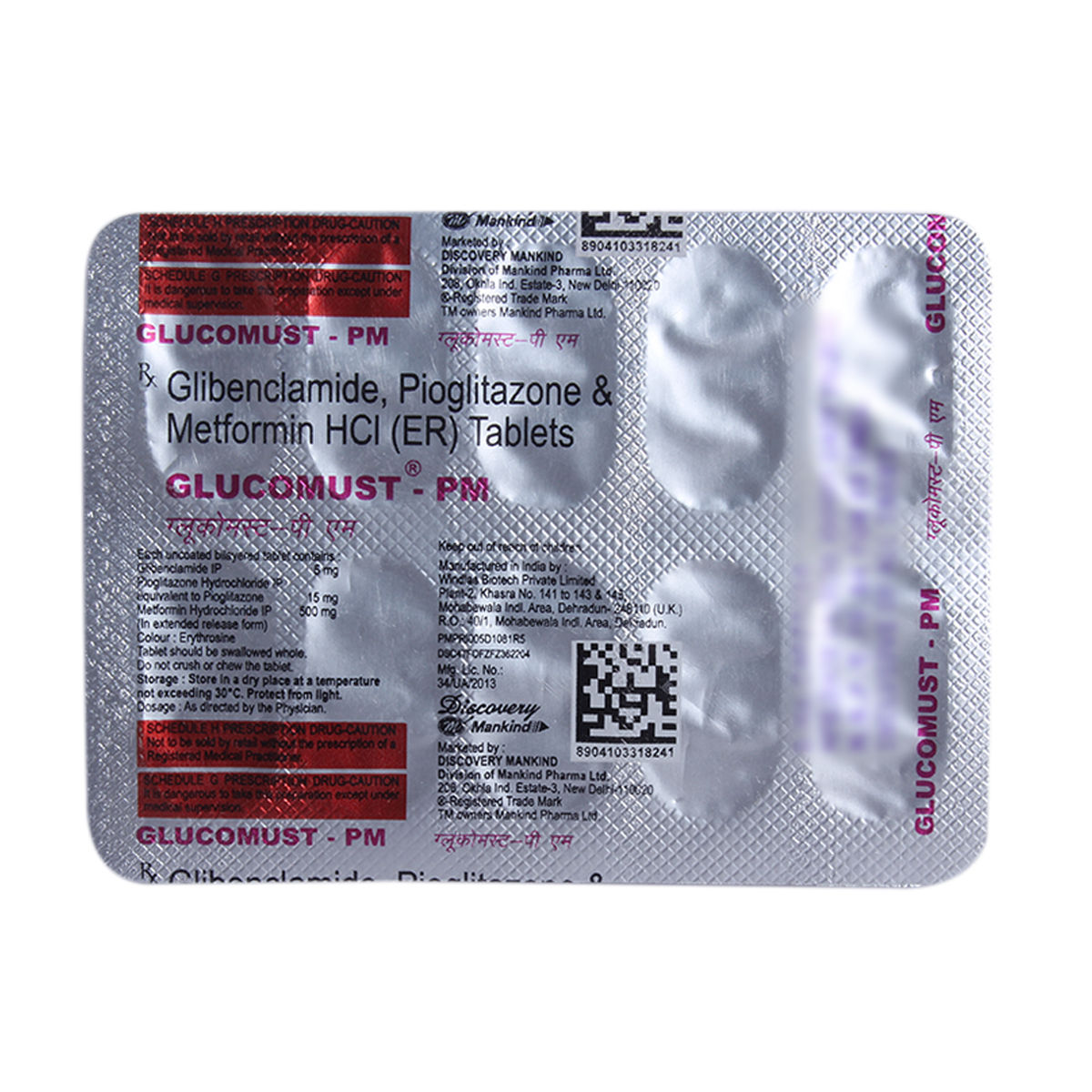 Buy Glucomust-PM Tablet 10's Online