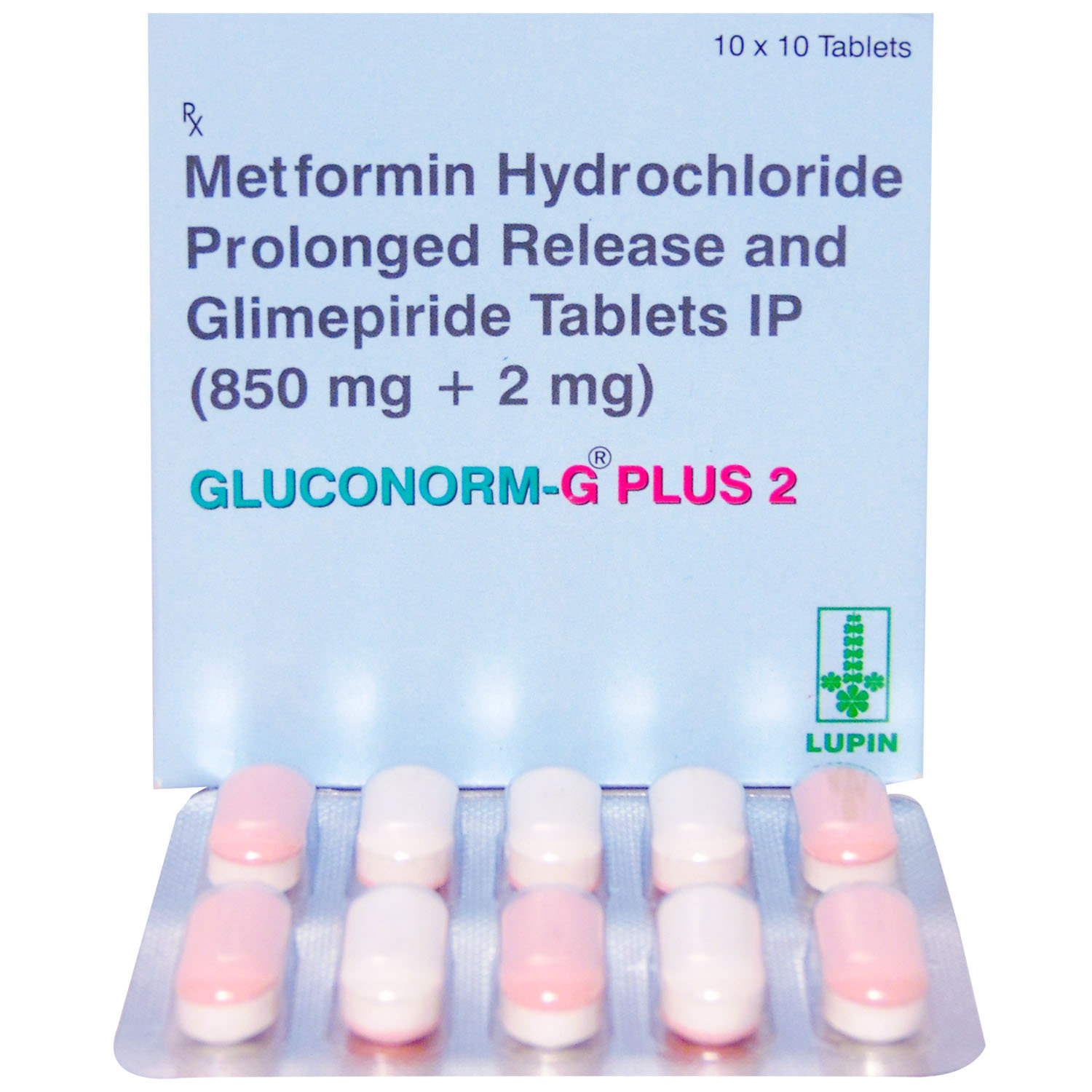 Gluconorm-G Plus 2 Tablet 10's, Pack of 10 TABLETS Gluconorm-G Plus 2 Tablet 10's, Pack of 10 TABLETS