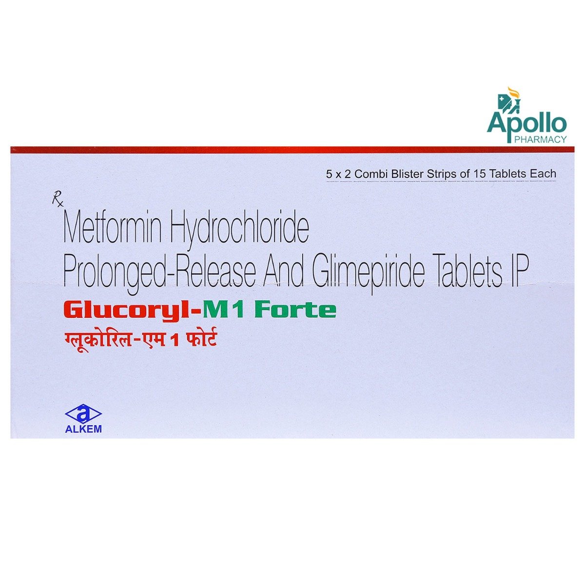 Glucoryl-M 1 Forte Tablet 15's, Pack of 15 TabletS Glucoryl-M 1 Forte Tablet 15's, Pack of 15 TabletS