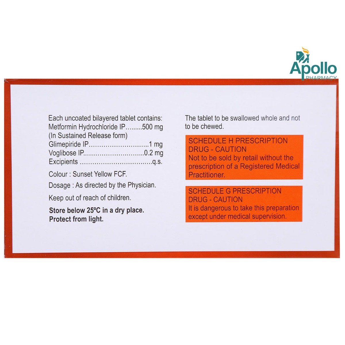 Glucoryl MV 1 Tablet 15's, Pack of 15 TABLETS Glucoryl MV 1 Tablet 15's, Pack of 15 TABLETS