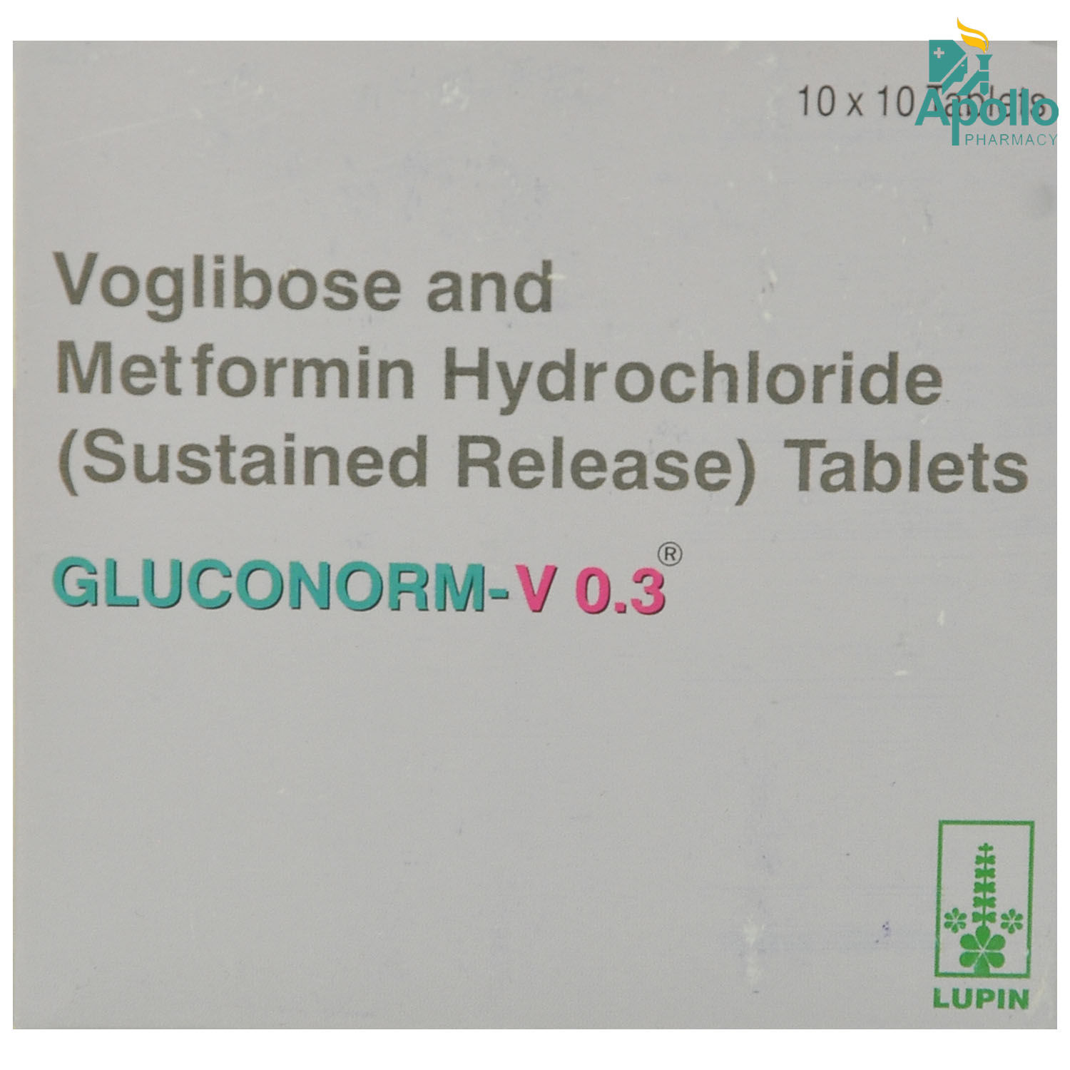 Buy Gluconorm V 0.3 Tablet 10's Online