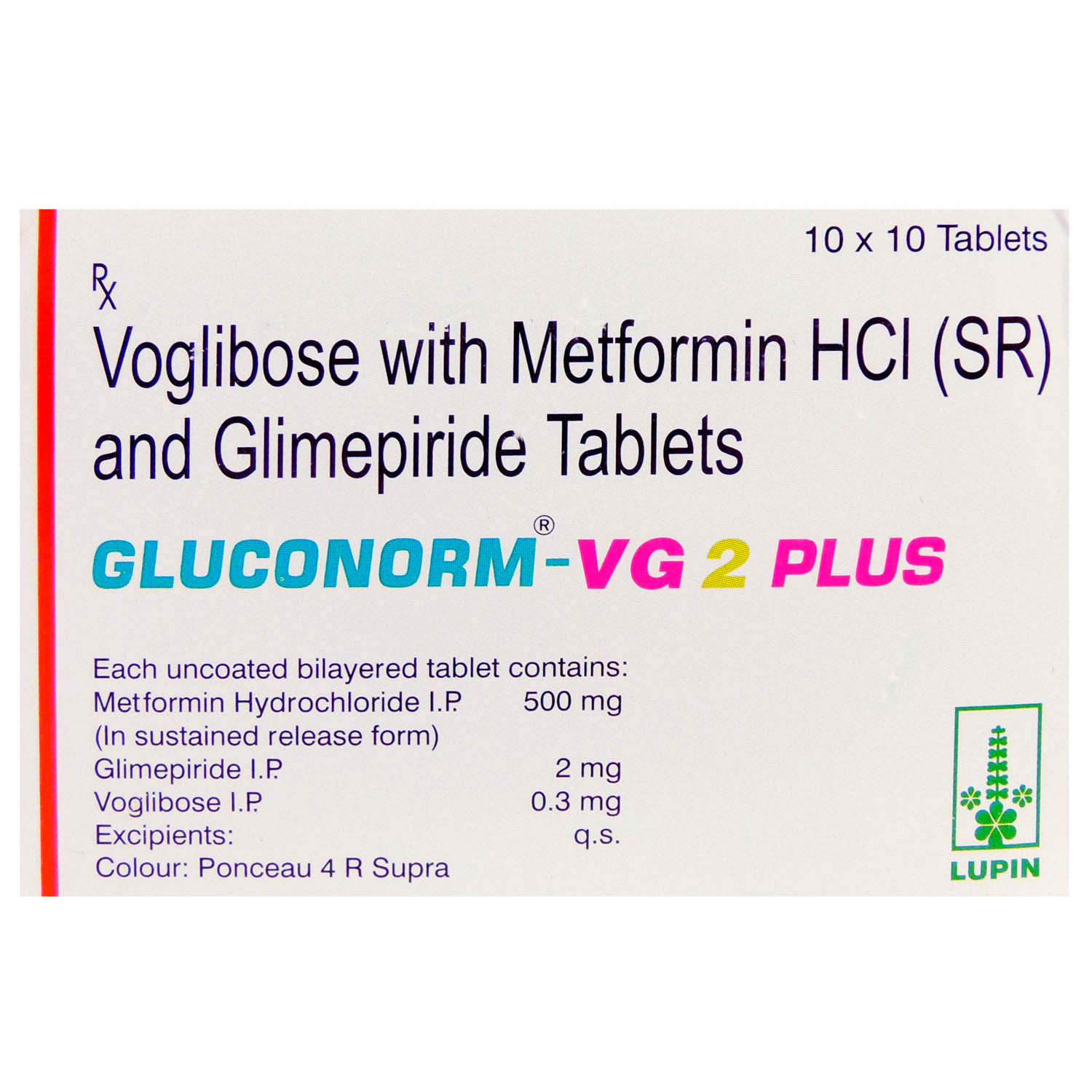 Gluconorm-VG 2 Plus Tablet 10's, Pack of 10 TabletS Gluconorm-VG 2 Plus Tablet 10's, Pack of 10 TabletS