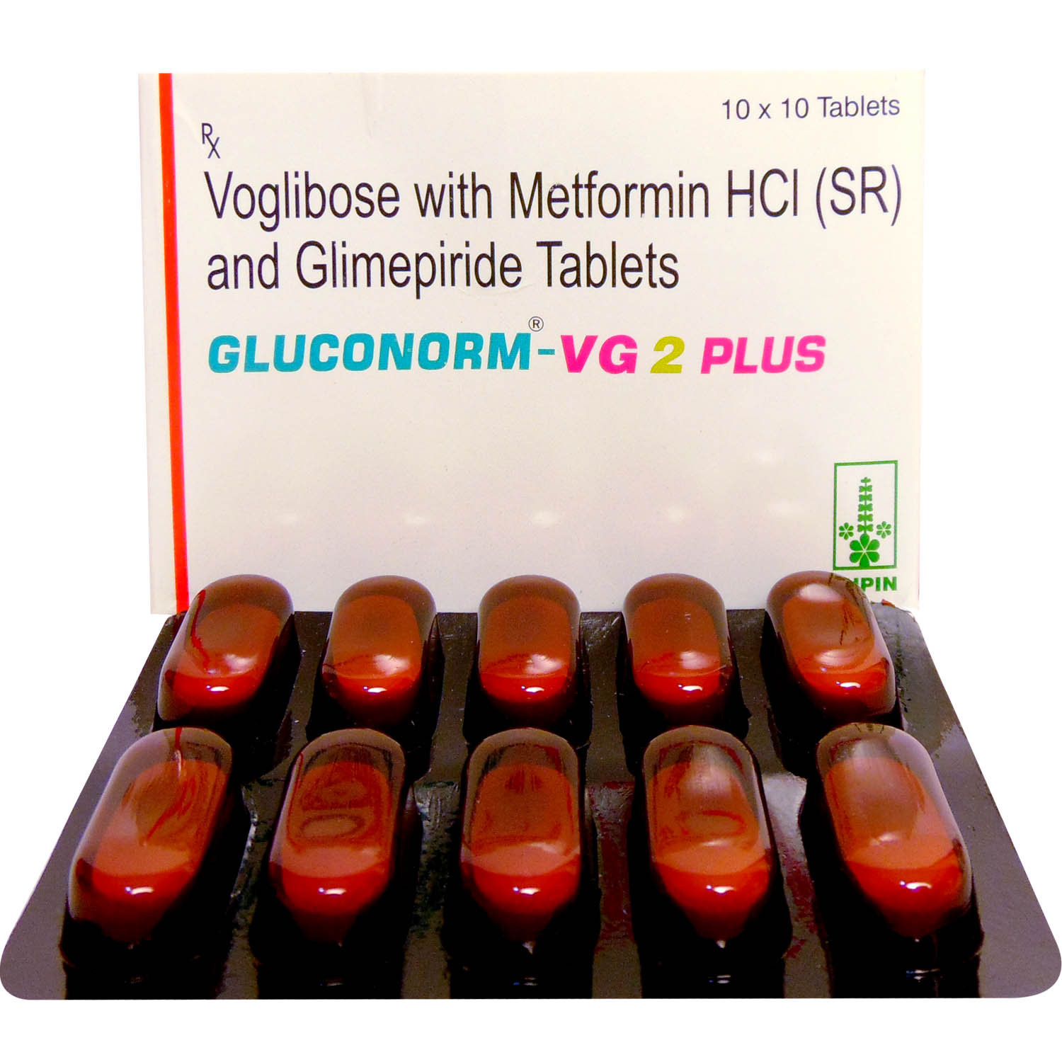 Gluconorm-VG 2 Plus Tablet 10's, Pack of 10 TabletS Gluconorm-VG 2 Plus Tablet 10's, Pack of 10 TabletS
