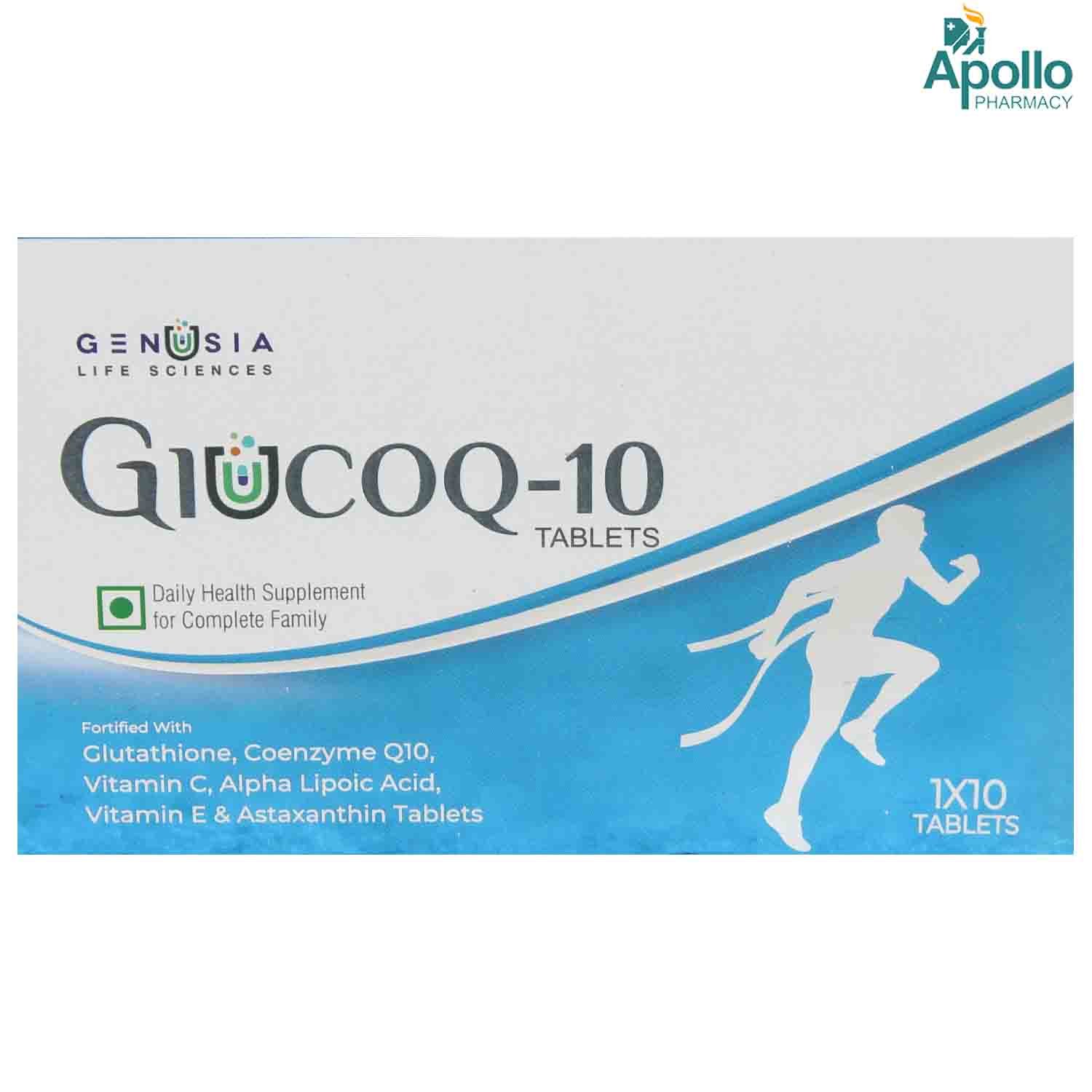 Glucoq 10 Tablet 10's, Pack of 10 Glucoq 10 Tablet 10's, Pack of 10