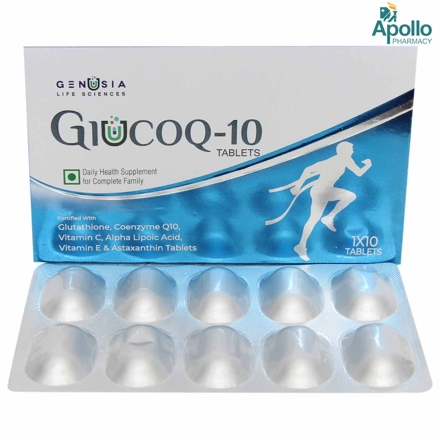 Glucoq 10 Tablet 10's, Pack of 10 Glucoq 10 Tablet 10's, Pack of 10