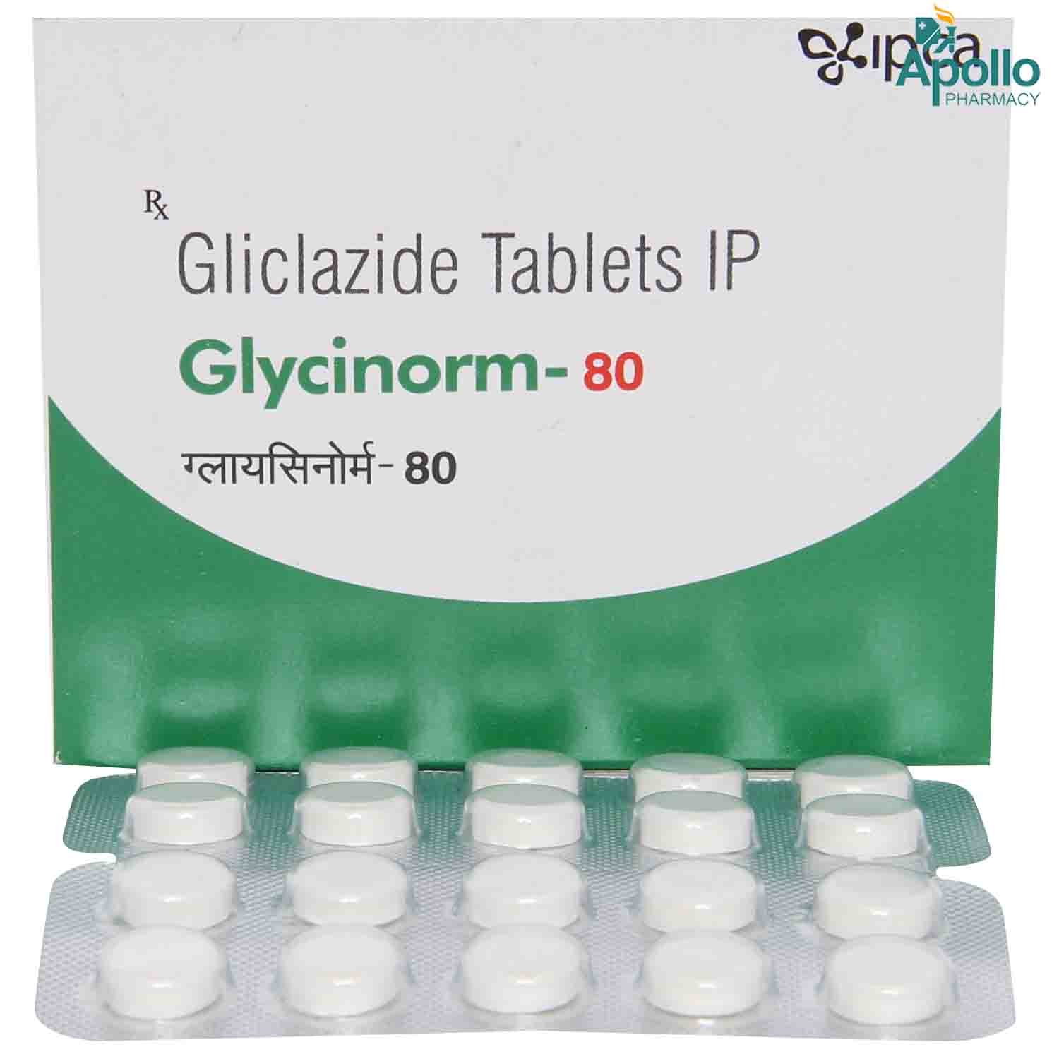 Glycinorm-80 Tablet 10's, Pack of 10 TABLETS Glycinorm-80 Tablet 10's, Pack of 10 TABLETS