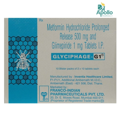 Glyciphage-G 1 Tablet 10's, Pack of 10 TABLETS