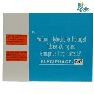 Glyciphage-G 1 Tablet 10's, Pack of 10 TABLETS