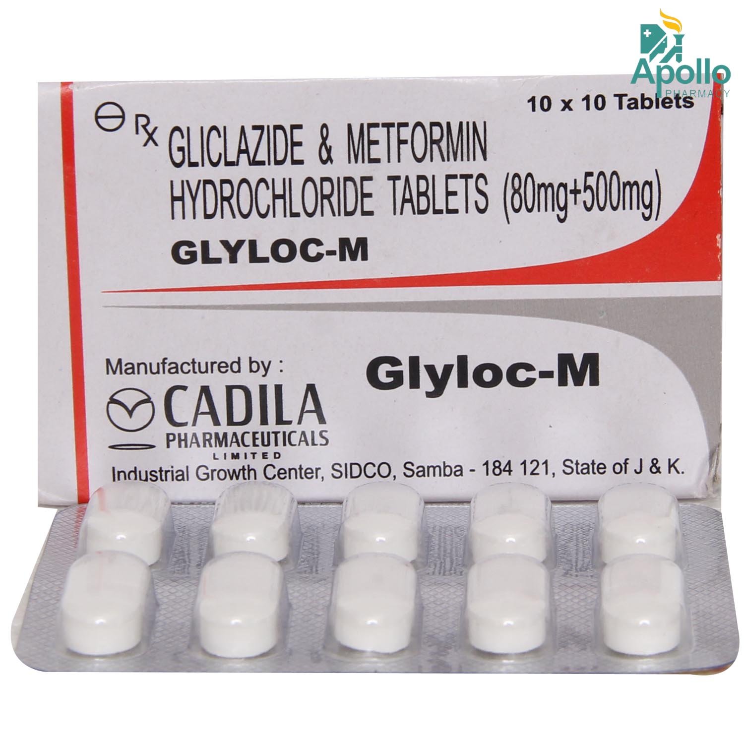 Glyloc M Tablet 10's, Pack of 10 TABLETS Glyloc M Tablet 10's, Pack of 10 TABLETS