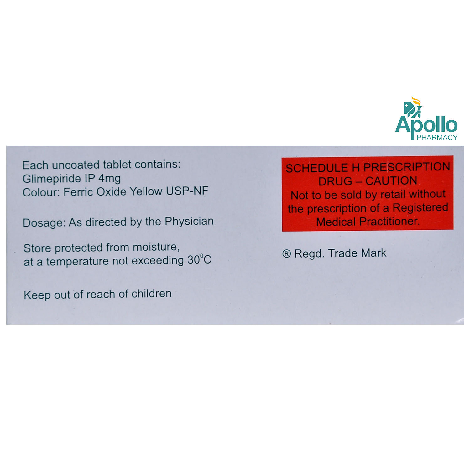 Glyree-4 Tablet 10's, Pack of 10 TABLETS Glyree-4 Tablet 10's, Pack of 10 TABLETS