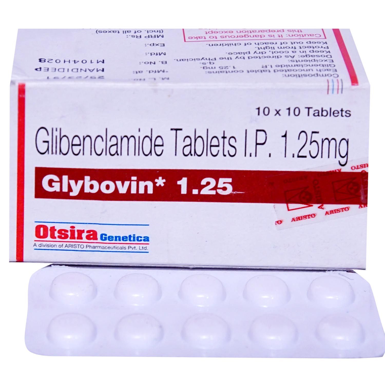 Buy Glybovin 1.25 Tablet 10's Online