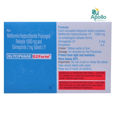 Glyciphage G 2 Forte Tablet 10's, Pack of 10 TABLETS