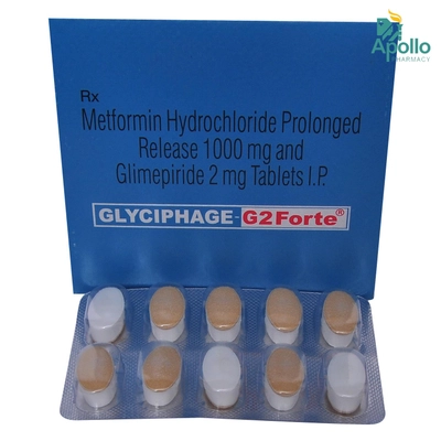 Glyciphage G 2 Forte Tablet 10's, Pack of 10 TABLETS