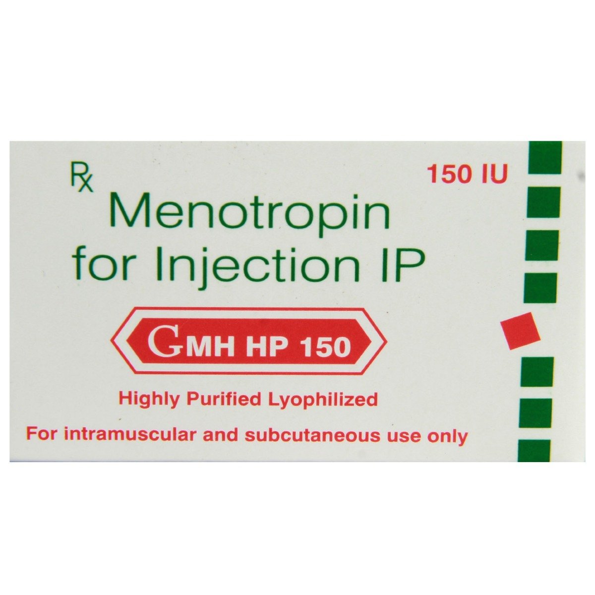 GMH HP 150IU Injection 1's, Pack of 1 Injection GMH HP 150IU Injection 1's, Pack of 1 Injection