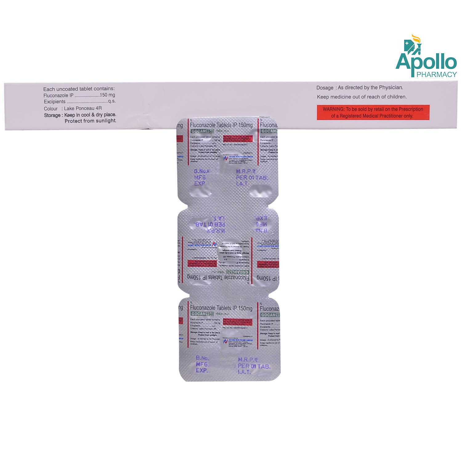 Gocan 150 mg Tablet 1's, Pack of 1 TABLET Gocan 150 mg Tablet 1's, Pack of 1 TABLET