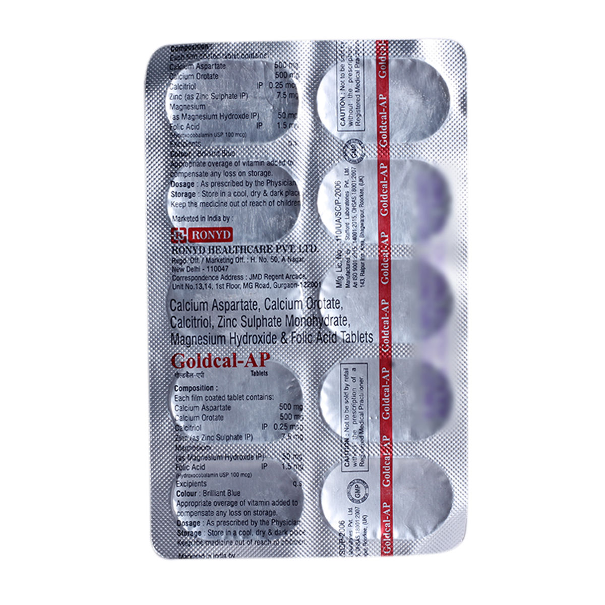 Buy Goldcal-AP Tablet 10's Online