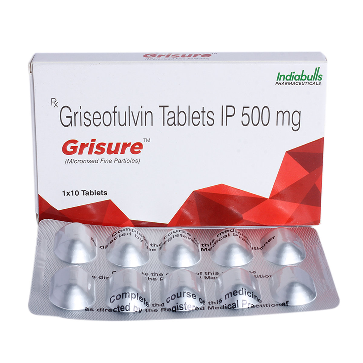 Grisure 500mg Tablet 10's, Pack of 10 TabletS Grisure 500mg Tablet 10's, Pack of 10 TabletS