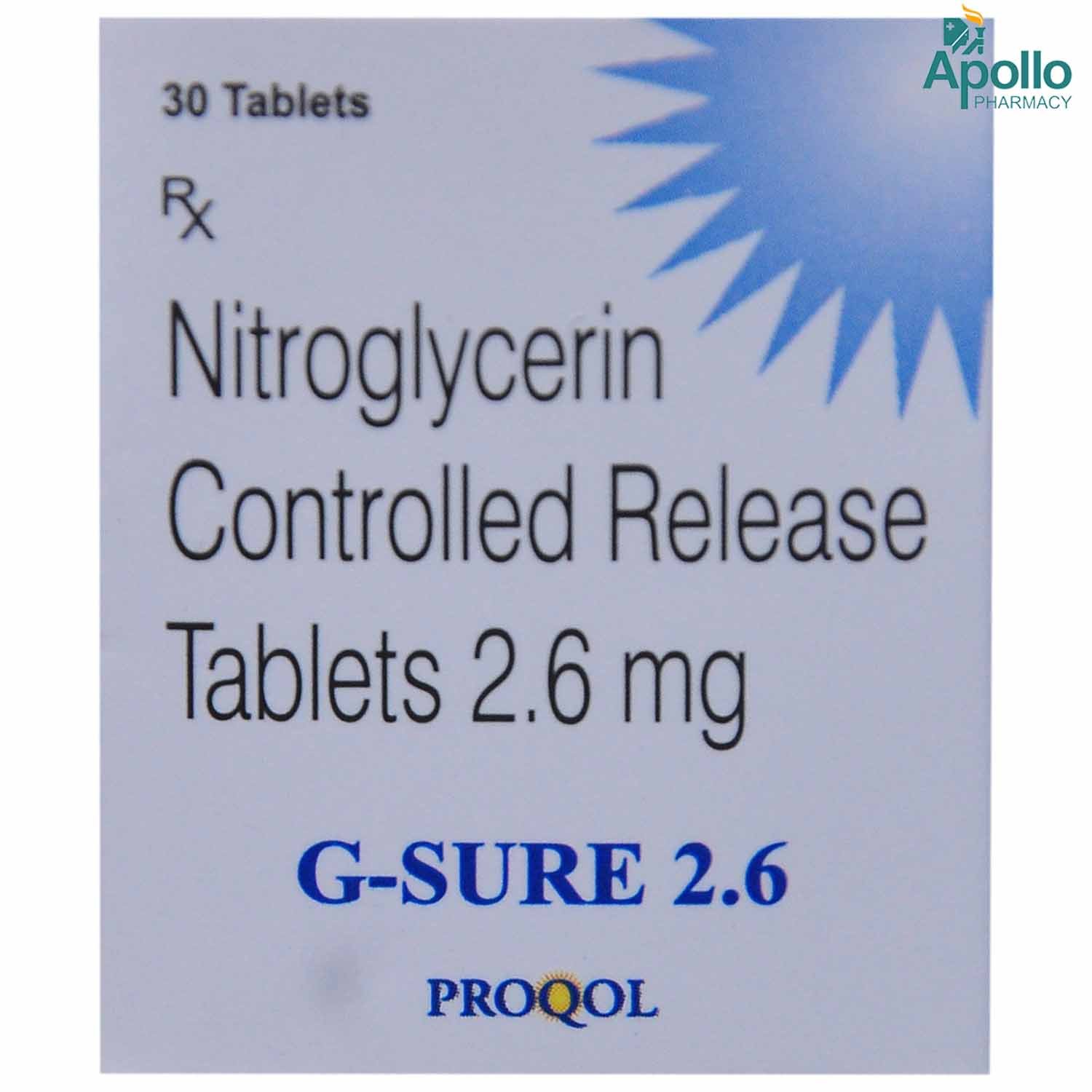 G Sure 2.6 Tablet 30's, Pack of 1 TABLET CR G Sure 2.6 Tablet 30's, Pack of 1 TABLET CR