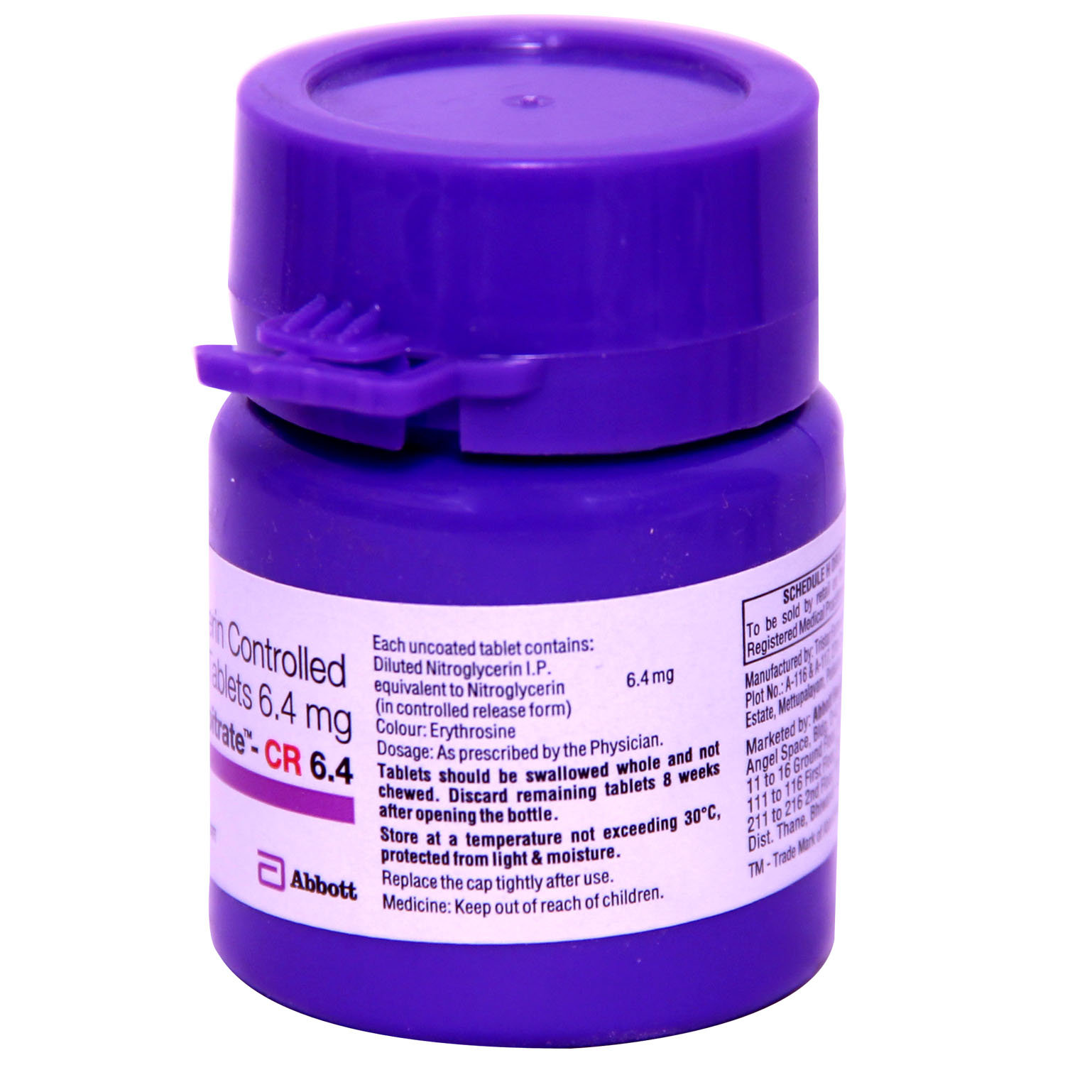 Gtn Sorbitrate CR 6.4 Tablet 30's, Pack of 1 TABLET Gtn Sorbitrate CR 6.4 Tablet 30's, Pack of 1 TABLET