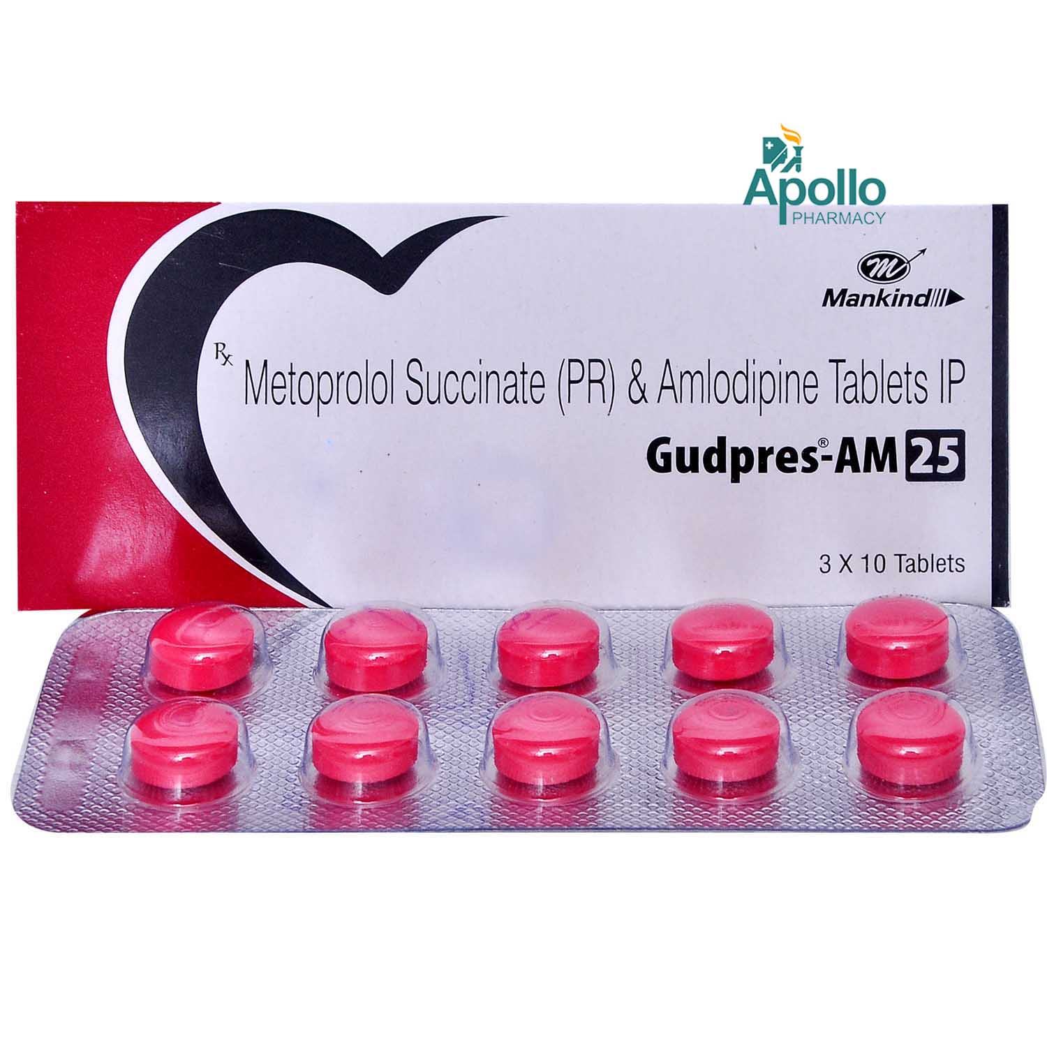 Gudpres AM 25 Tablet 10's, Pack of 10 TABLETS Gudpres AM 25 Tablet 10's, Pack of 10 TABLETS