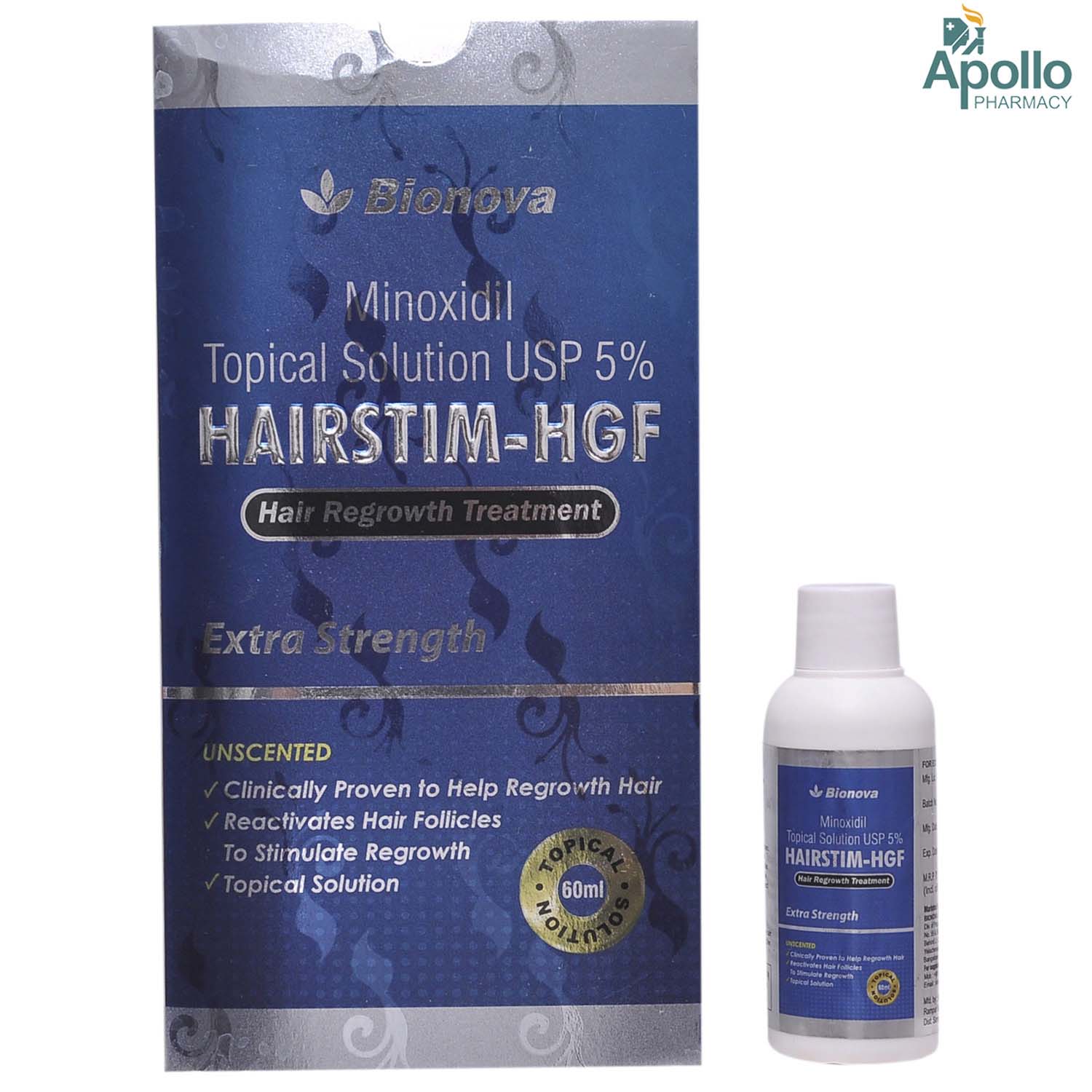 Hairstim-HGF Topical Solution 60 ml, Pack of 1 SOLUTION Hairstim-HGF Topical Solution 60 ml, Pack of 1 SOLUTION