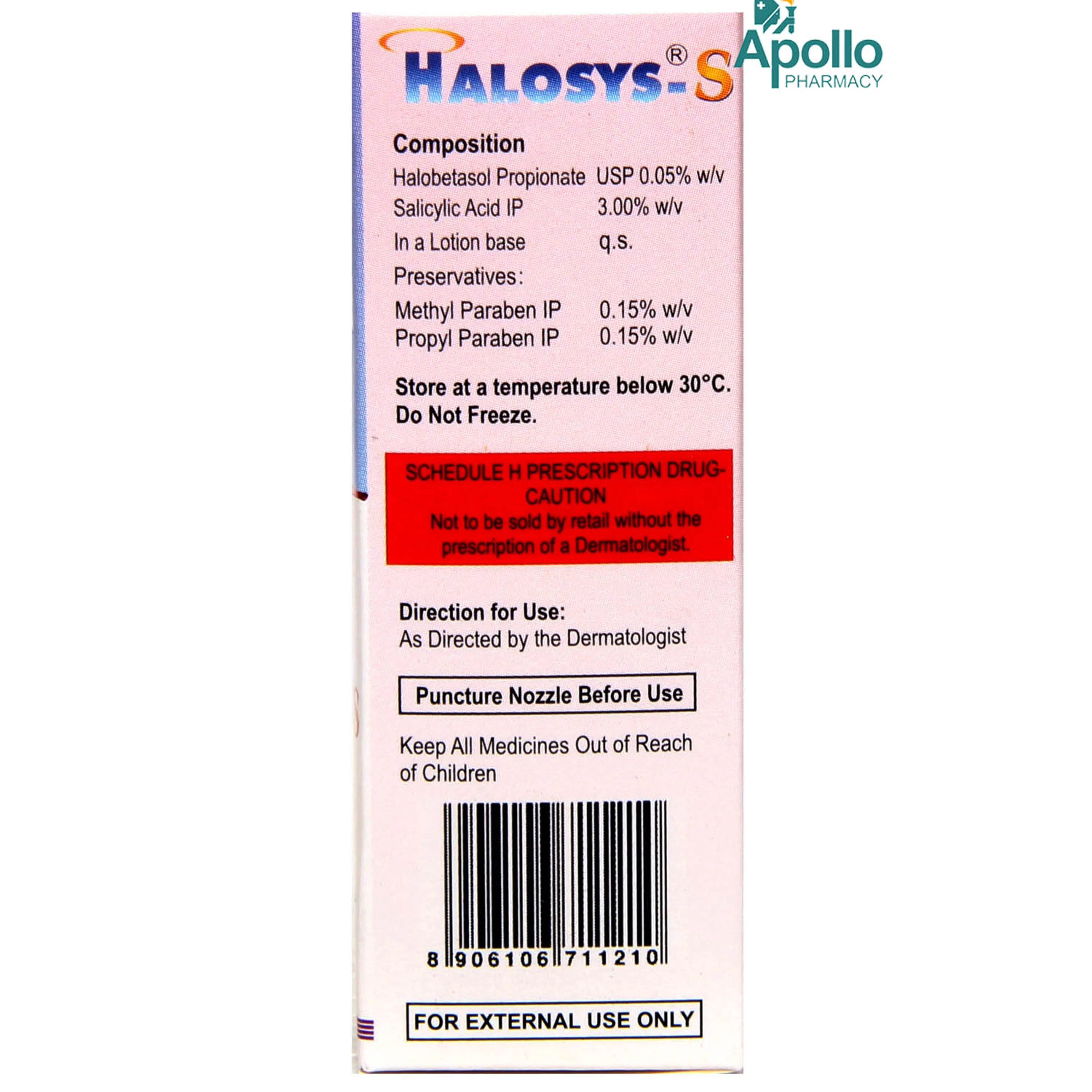 Halosys S Lotion 20 ml, Pack of 1 LOTION