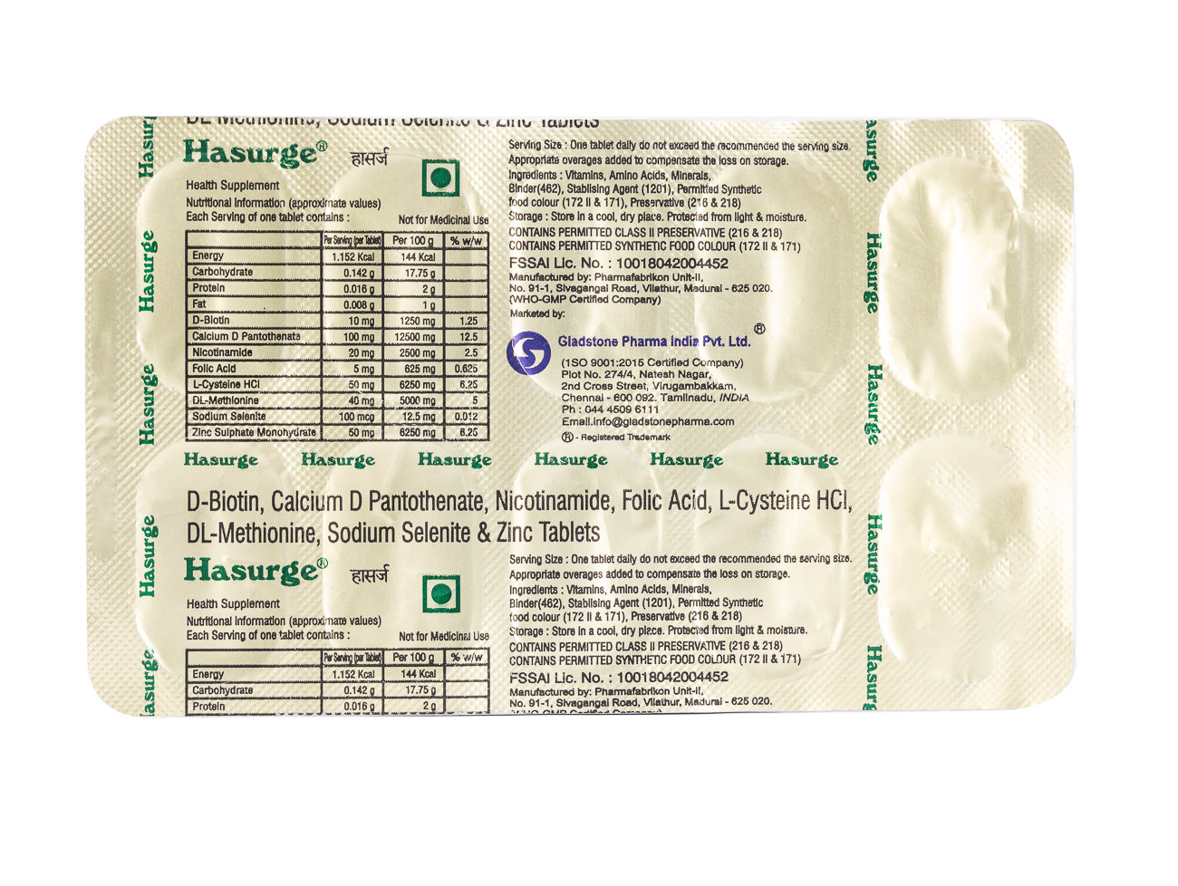 Hasurge Tablet 10's, Pack of 10 Hasurge Tablet 10's, Pack of 10