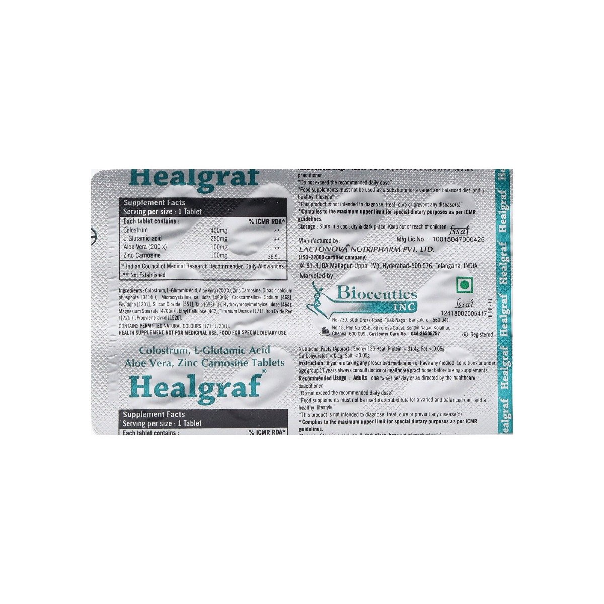 Healgraf Tablet 15's, Pack of 15 TabletS Healgraf Tablet 15's, Pack of 15 TabletS