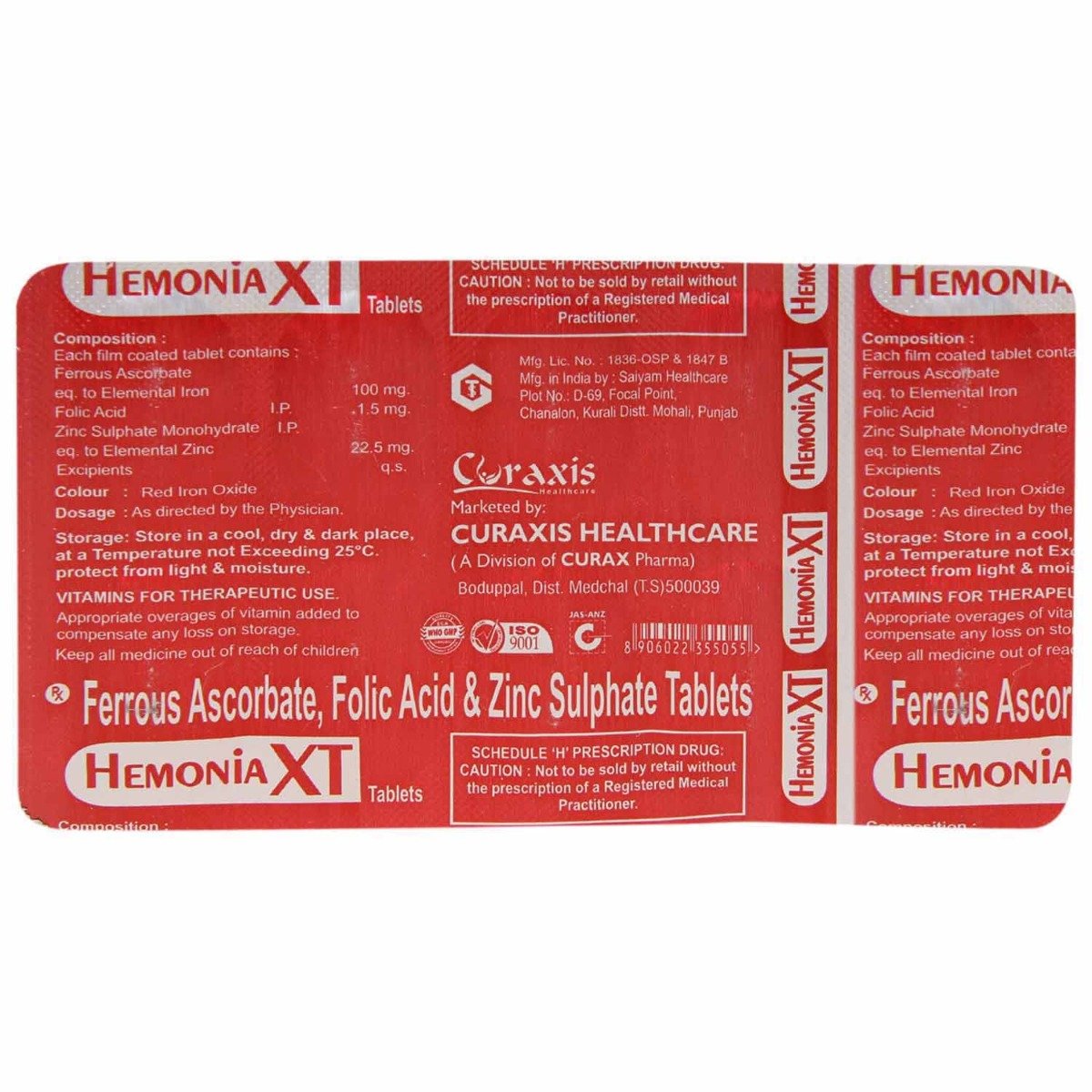 Hemonia XT Tablet 10's, Pack of 10 TABLETS Hemonia XT Tablet 10's, Pack of 10 TABLETS