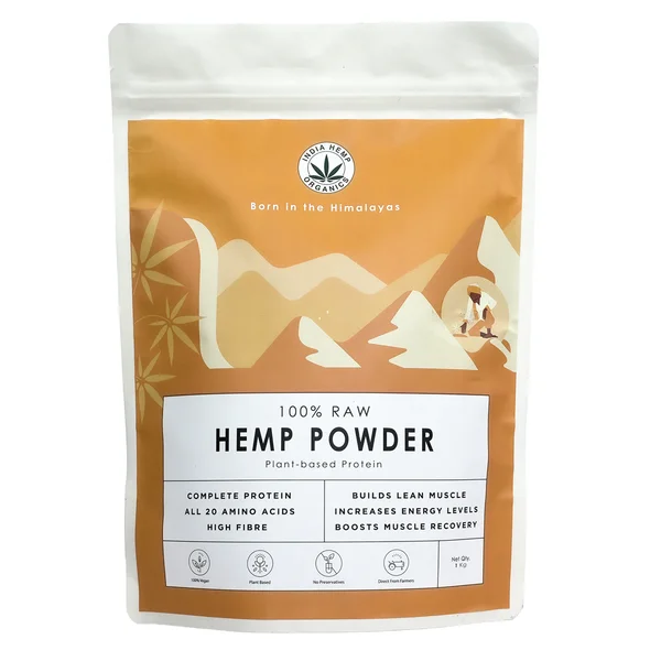 India Hemp Organics 100% Hemp Protein Powder, 1 kg, Pack of 1