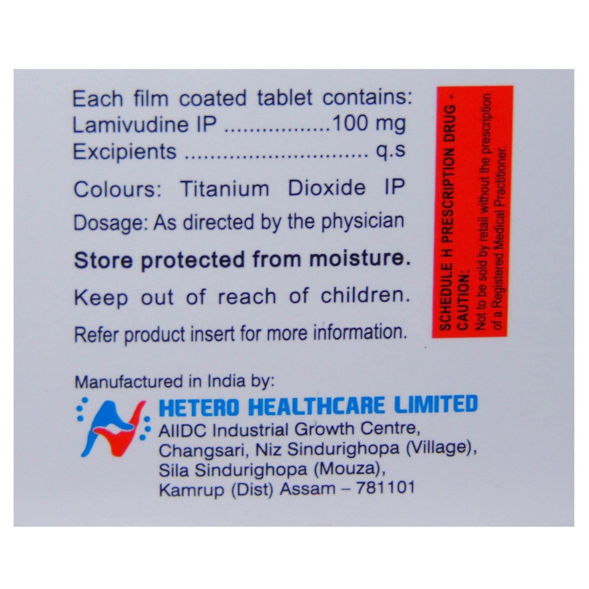 Heptavir 100mg Tablet 10's, Pack of 10 TABLETS Heptavir 100mg Tablet 10's, Pack of 10 TABLETS