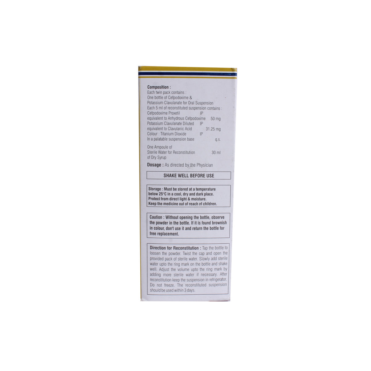 Hhcepo-Cv 2.5gm Paed Suspension 30ml, Pack of 1 LIQUID Hhcepo-Cv 2.5gm Paed Suspension 30ml, Pack of 1 LIQUID