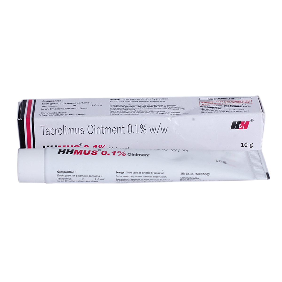 Hhmus 0.1% Ointment 10 gm, Pack of 1 Ointment Hhmus 0.1% Ointment 10 gm, Pack of 1 Ointment