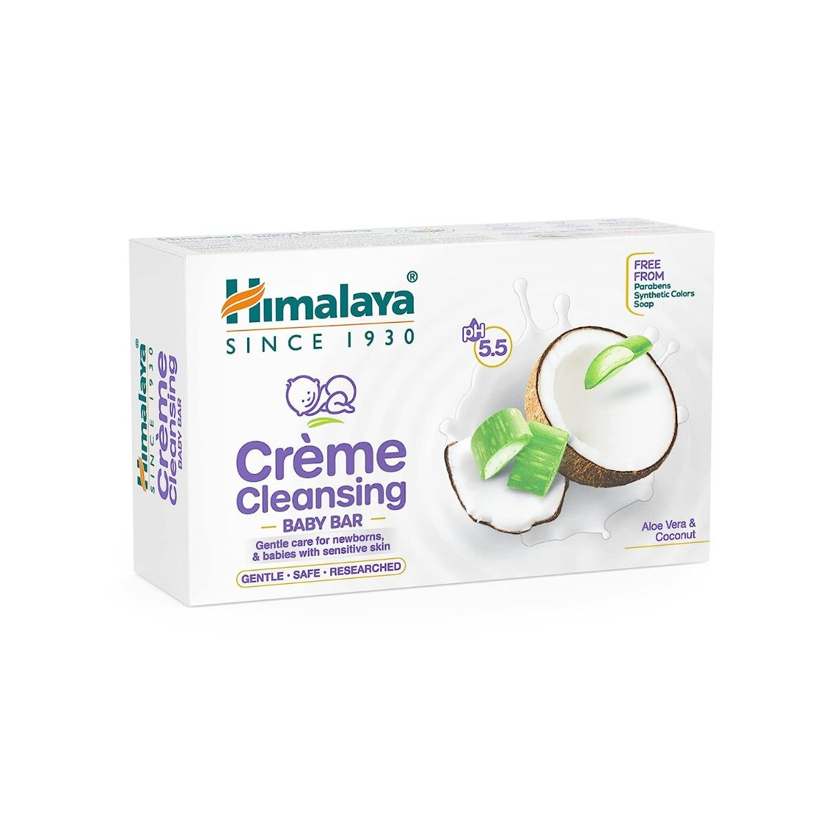 Himalaya pH 5.5 Creme Cleansing Baby Bar, 75 gm, Pack of 1 Himalaya pH 5.5 Creme Cleansing Baby Bar, 75 gm, Pack of 1