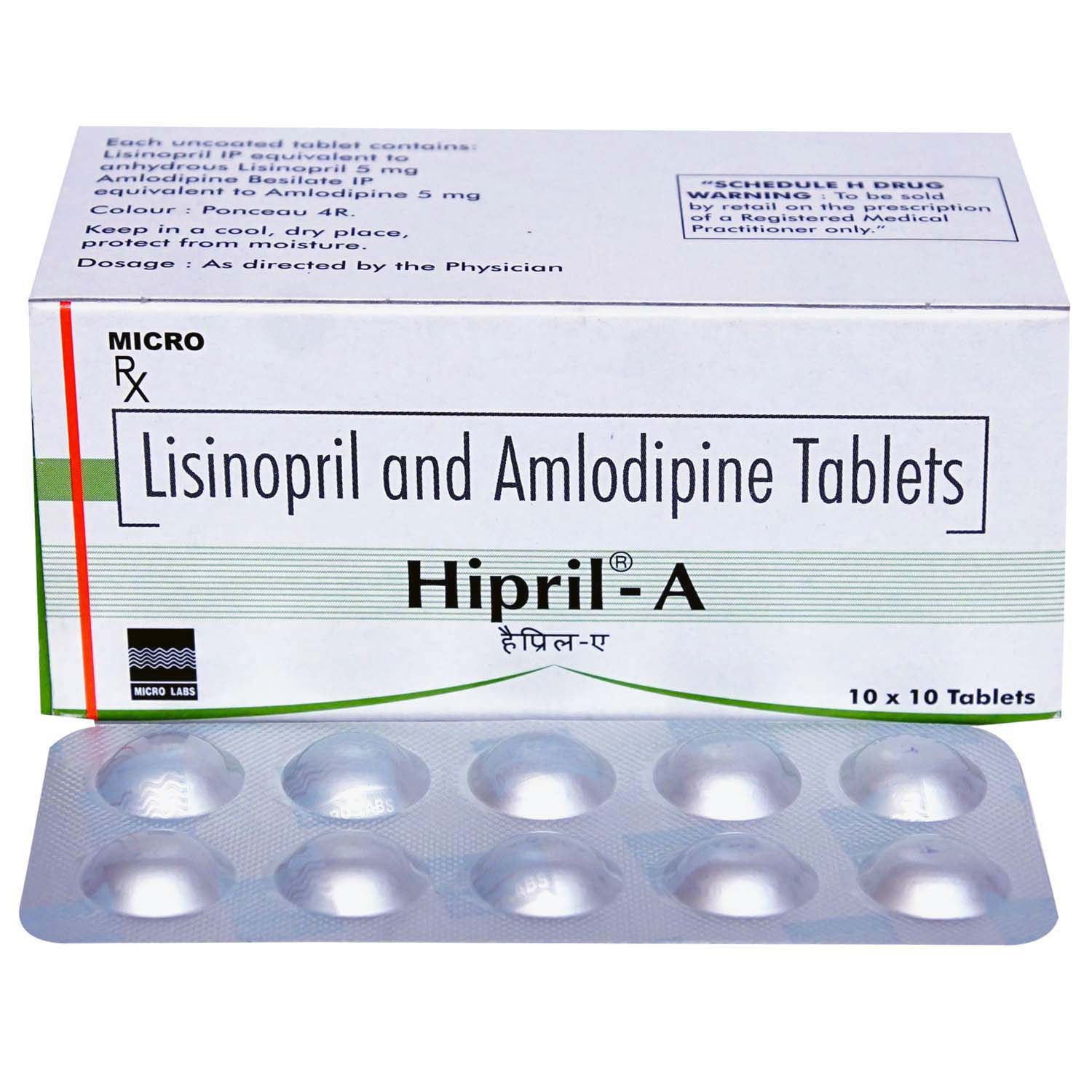 Hipril-A Tablet 10's, Pack of 10 TABLETS Hipril-A Tablet 10's, Pack of 10 TABLETS