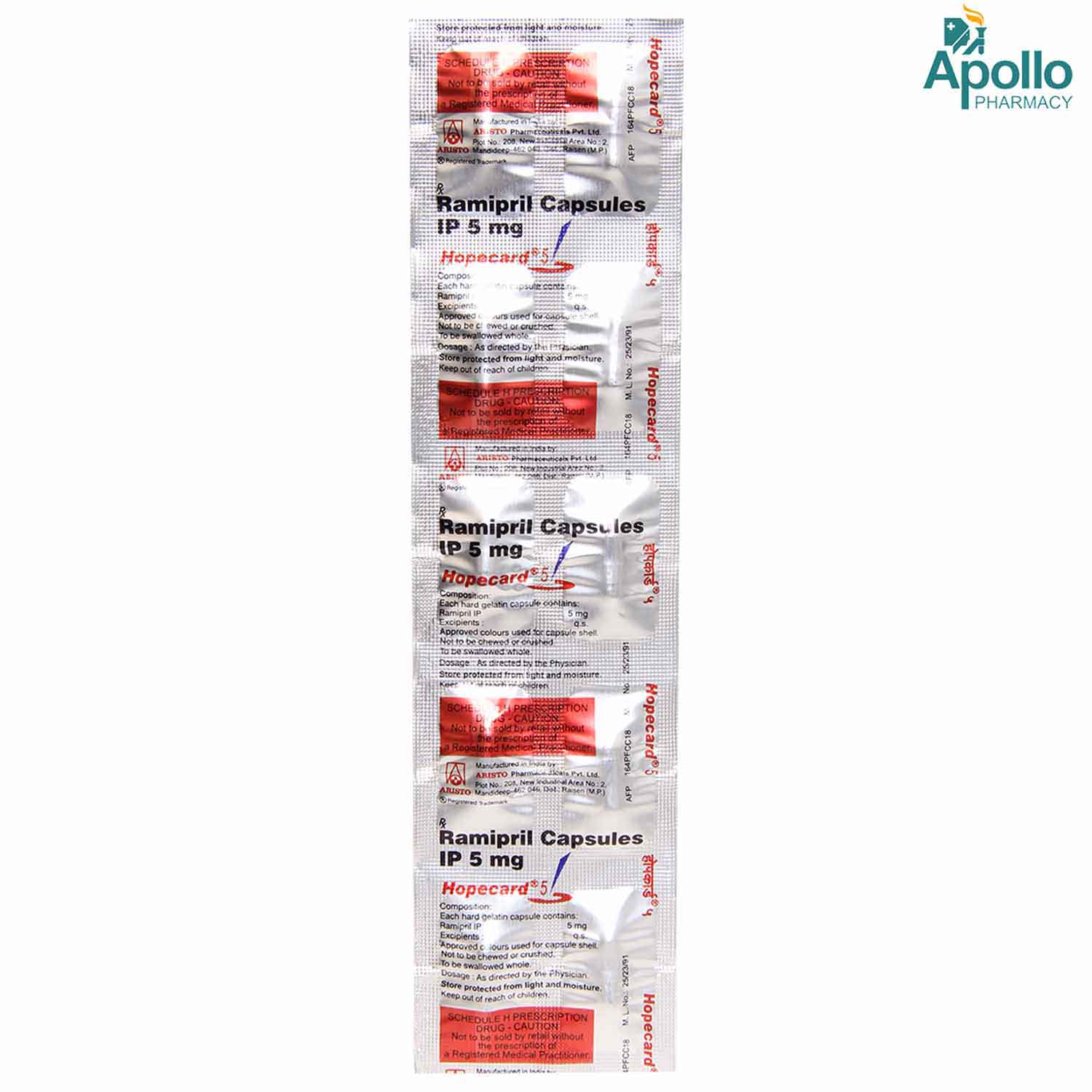 Hopecard 5 mg Capsule 10's, Pack of 10 TabletS Hopecard 5 mg Capsule 10's, Pack of 10 TabletS