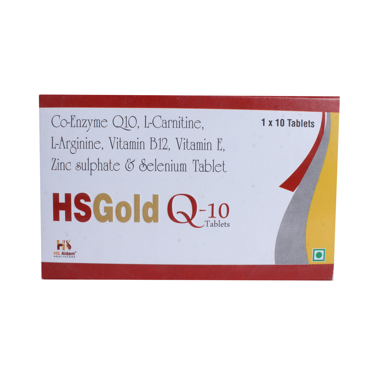 HSGold Q-10 Tablet 10's, Pack of 10 TABLETS HSGold Q-10 Tablet 10's, Pack of 10 TABLETS