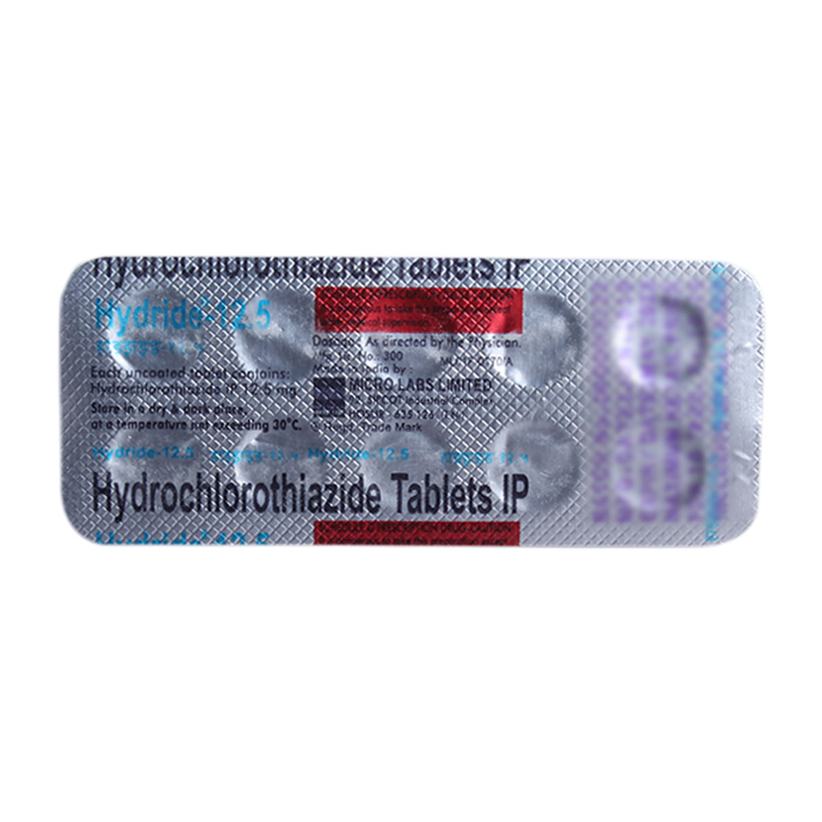 Buy Hydride 12.5 mg Tablet 10's Online