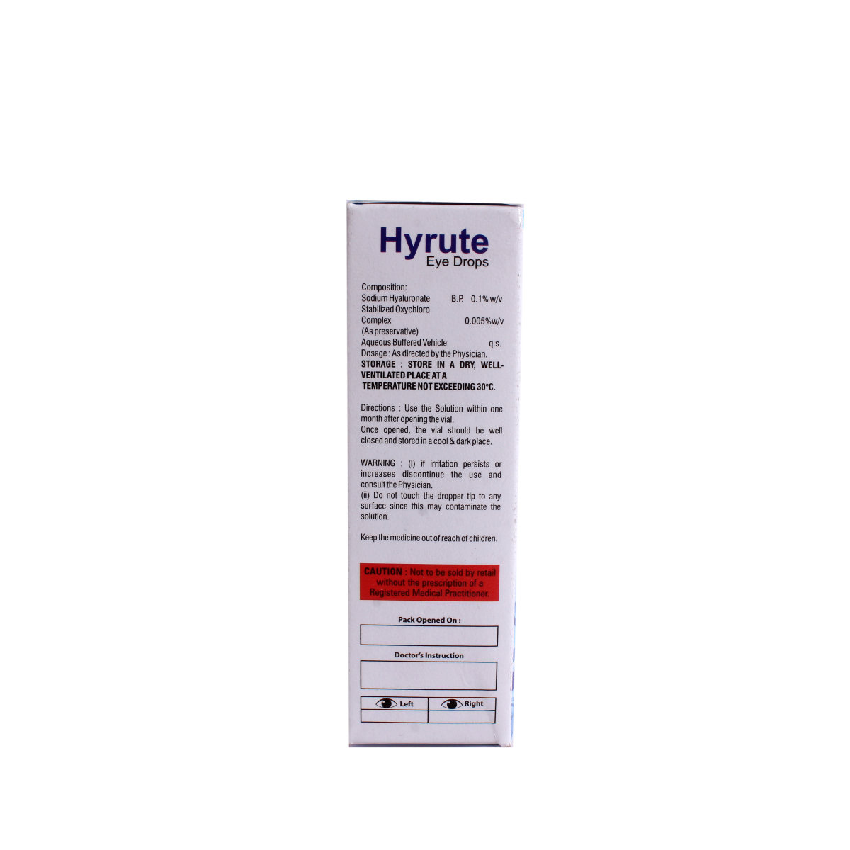 Hyrute Eye Drops 10 ml, Pack of 1 EYE DROPS Hyrute Eye Drops 10 ml, Pack of 1 EYE DROPS