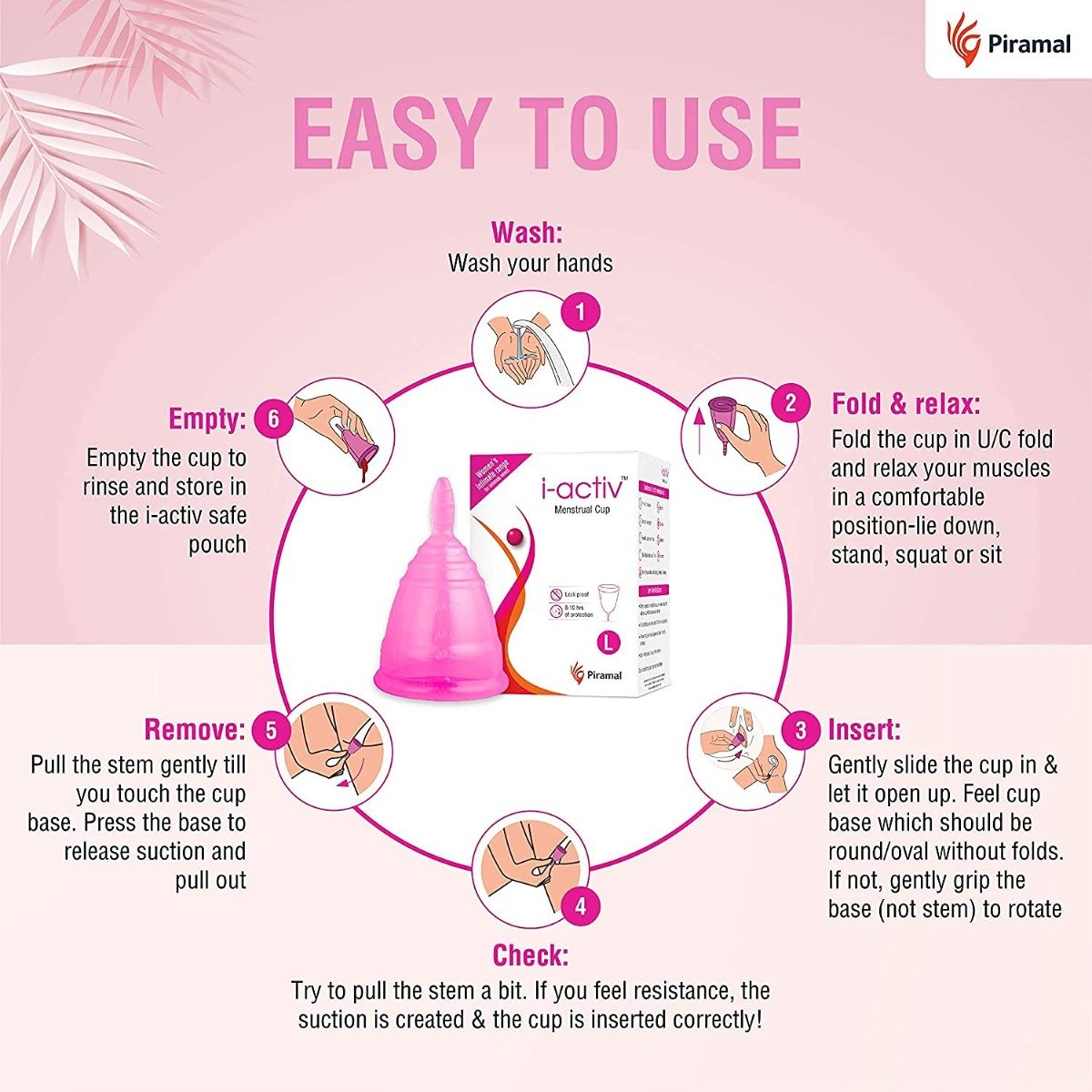 i-activ Menstrual Cup Medium, 1 Count, Pack of 1 i-activ Menstrual Cup Medium, 1 Count, Pack of 1