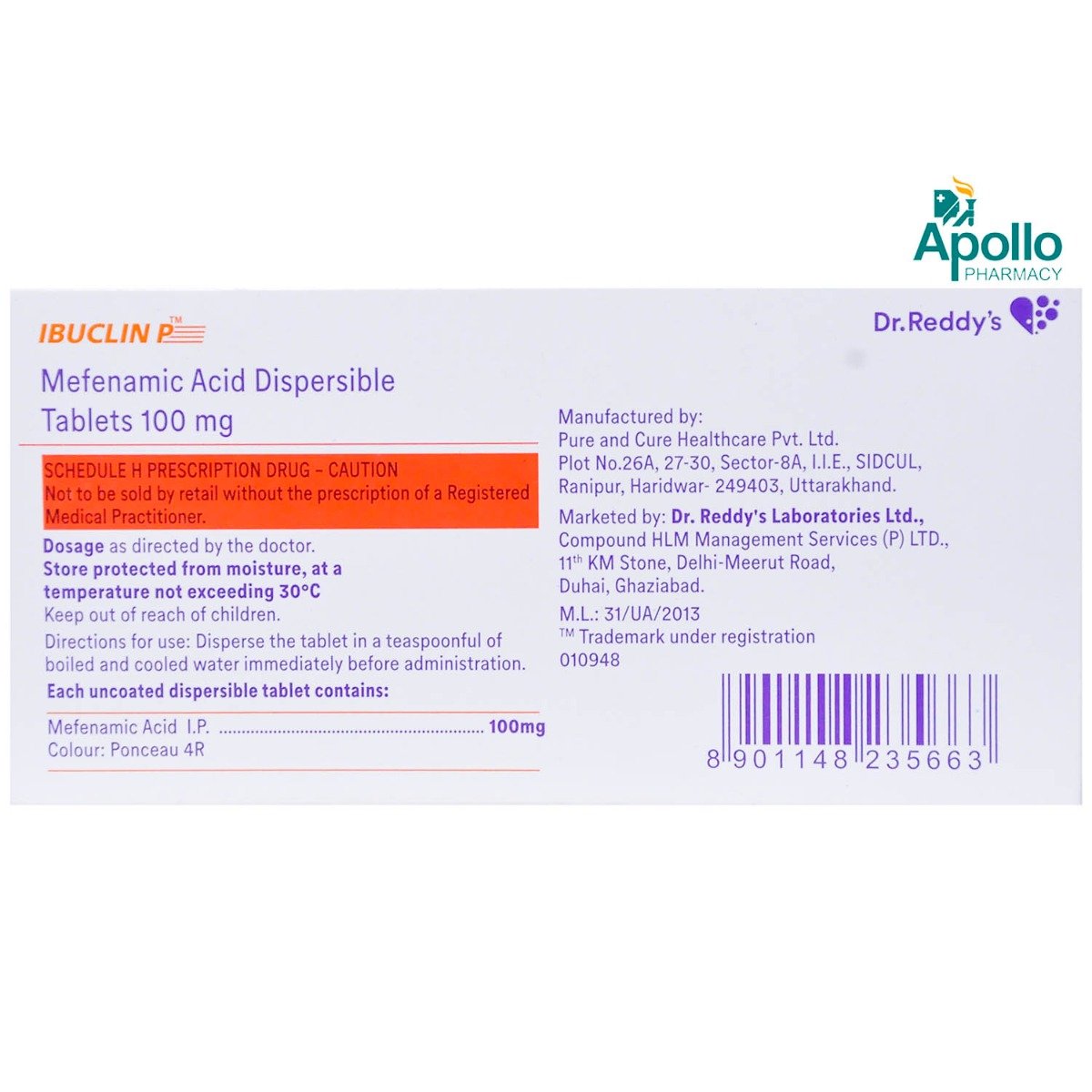 Ibuclin P Tablet 10's, Pack of 10 TabletS Ibuclin P Tablet 10's, Pack of 10 TabletS