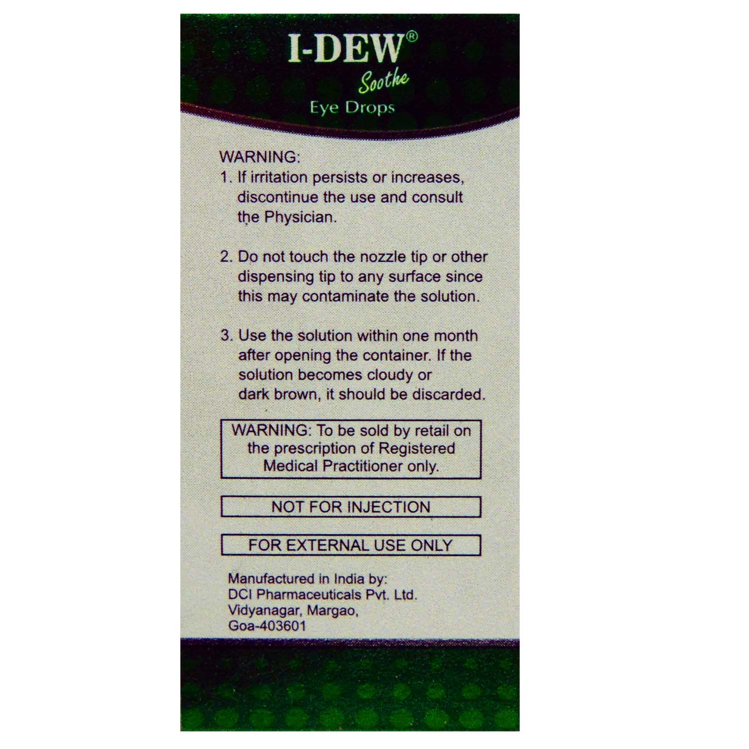 I dew Eye Drops 10 ml, Pack of 1 EYE DROPS I dew Eye Drops 10 ml, Pack of 1 EYE DROPS