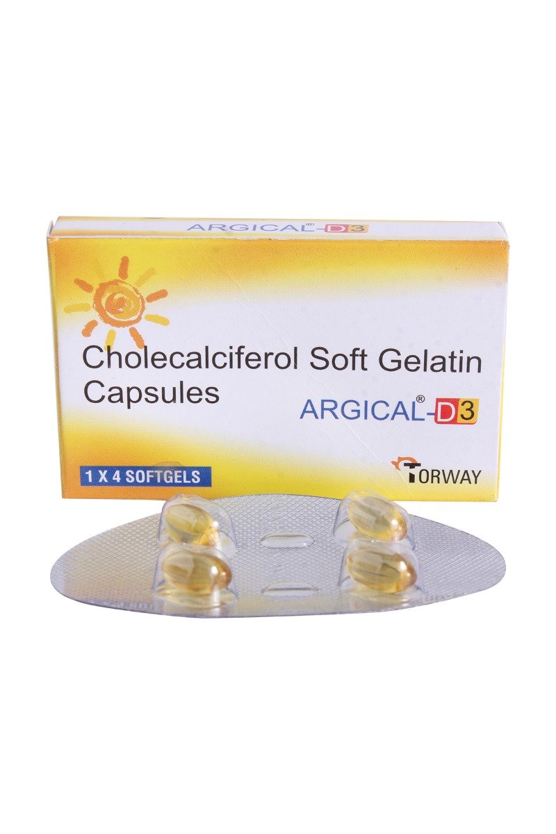 Argical D3 Capsule 4's, Pack of 4 Argical D3 Capsule 4's, Pack of 4