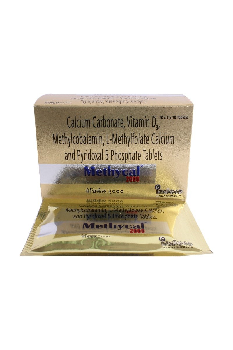 Methycal 2000 Tablet 10's, Pack of 10 TabletS Methycal 2000 Tablet 10's, Pack of 10 TabletS