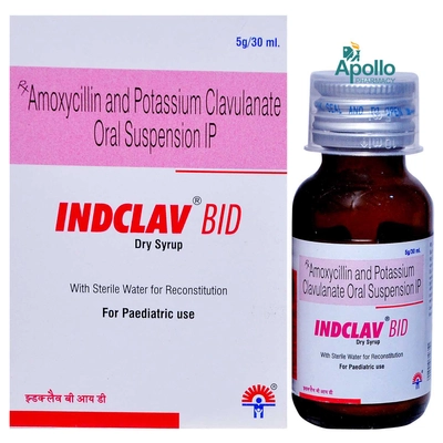 Indclav Bid Oral Syrup 30 ml, Pack of 1 SYRUP