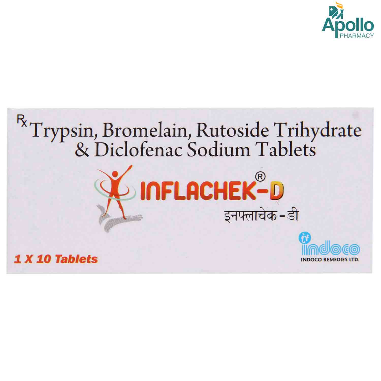 Buy Inflachek D Tablet 10's Online