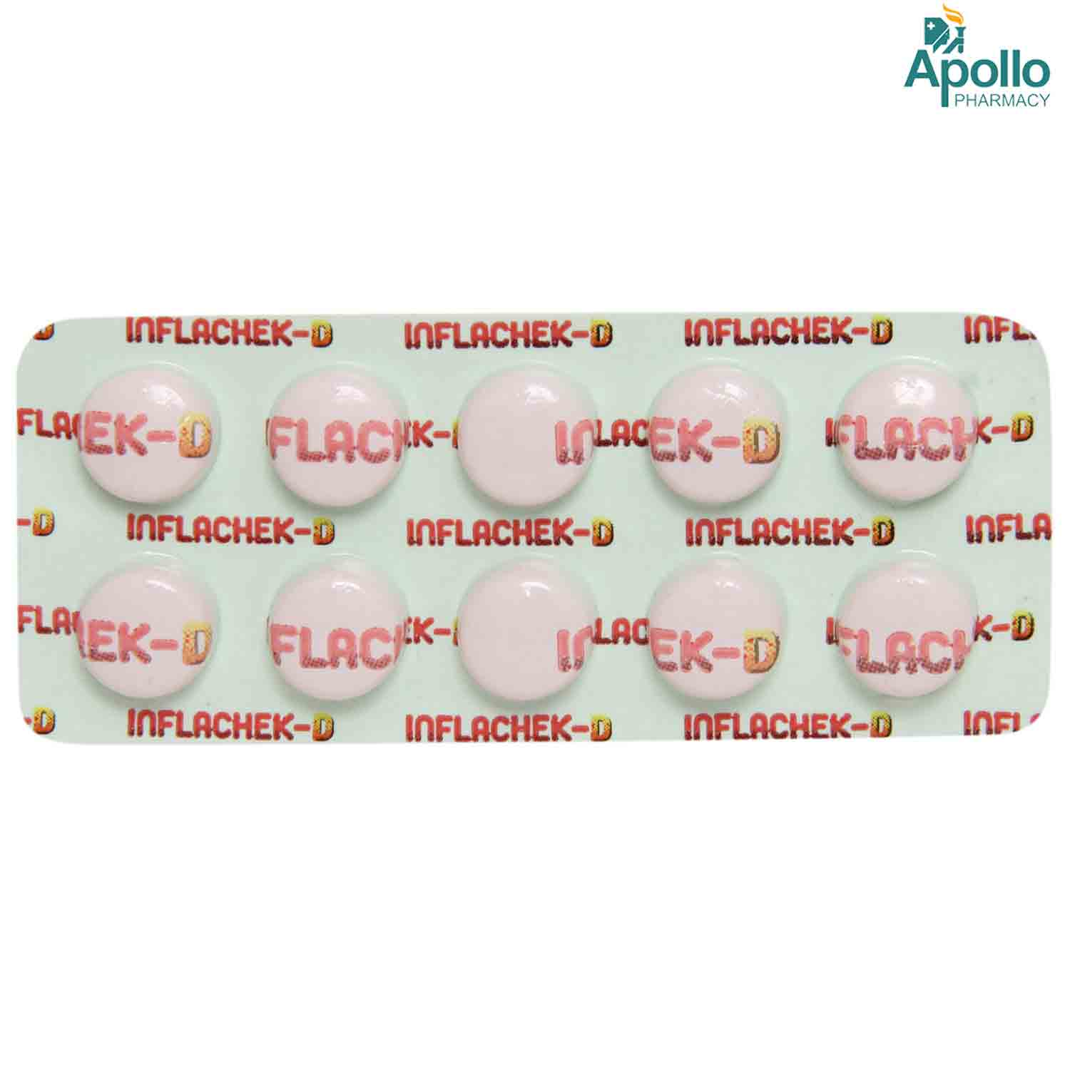 Inflachek D Tablet 10's, Pack of 10 Inflachek D Tablet 10's, Pack of 10