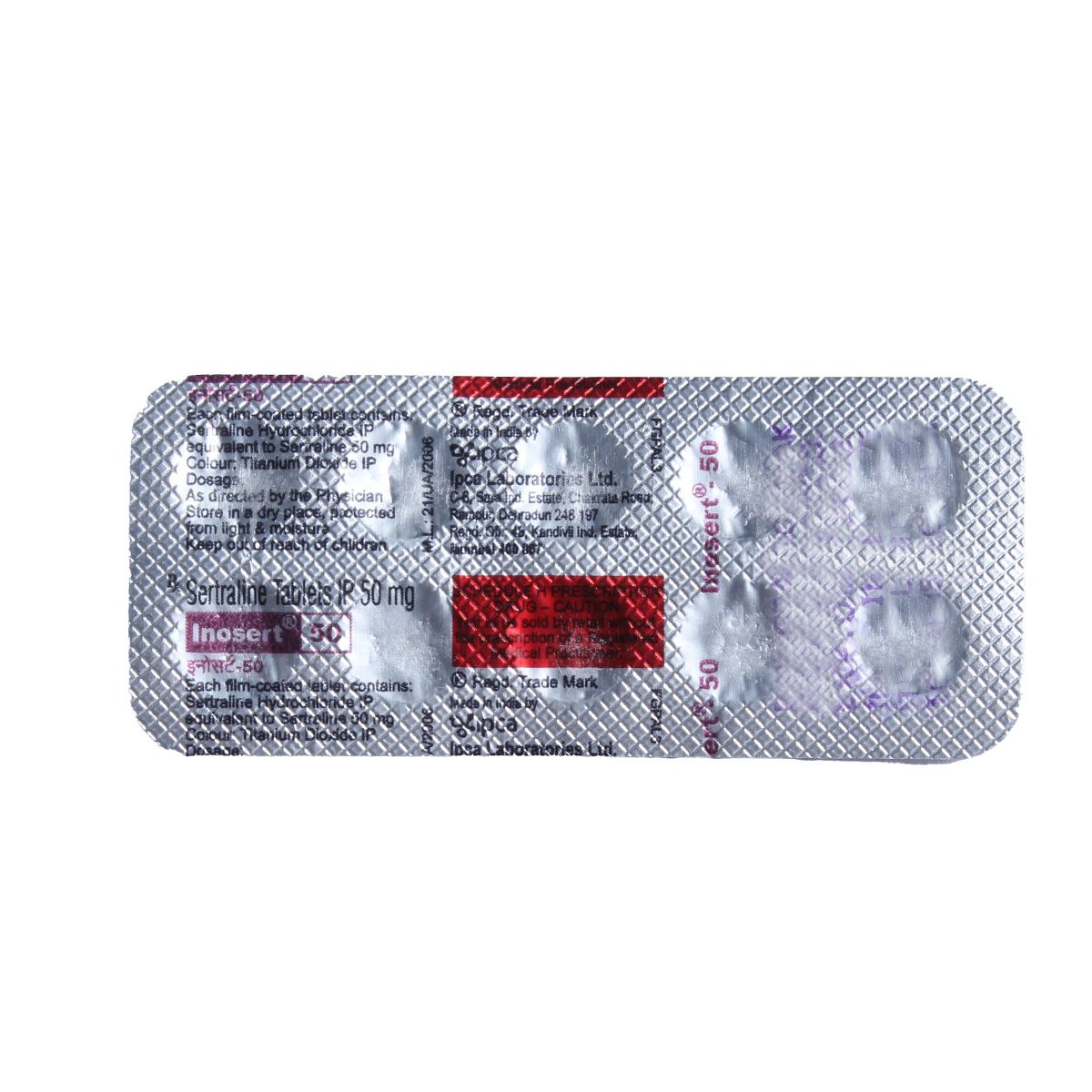 Buy Inosert 50 Tablet 10's Online